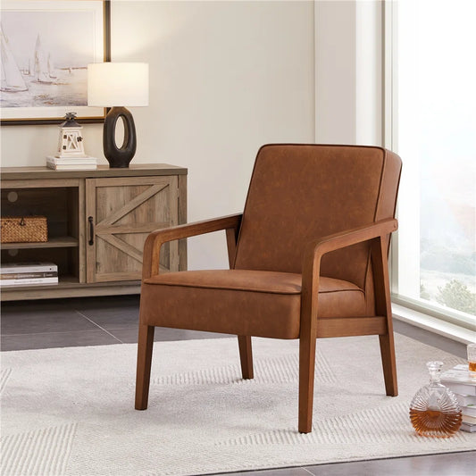 Brandalyn Faux Leather Armchair