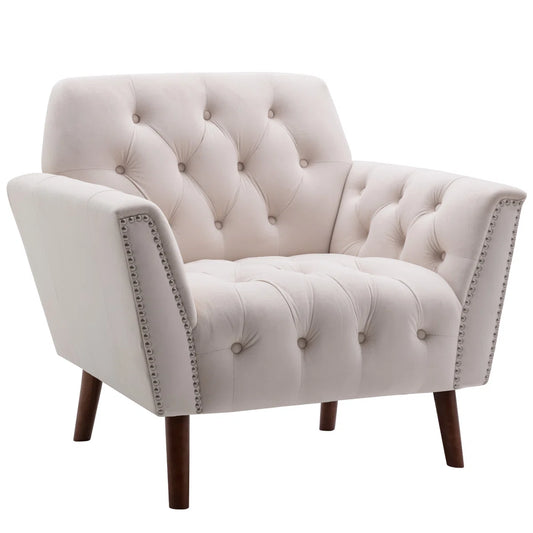 Edma 30.3" Wide Tufted Accent Chair