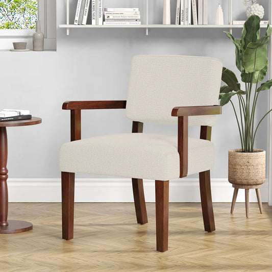 Naethan Upholstered Arm Accent Chair for Living Room, Accent Armchair
