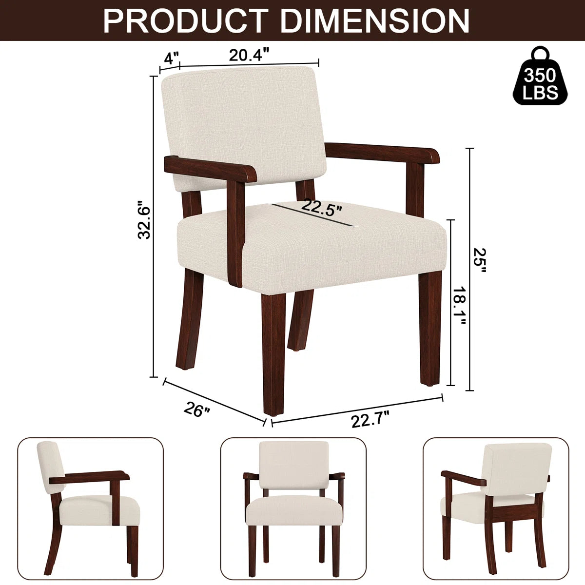 Naethan Upholstered Arm Accent Chair for Living Room, Accent Armchair